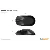 be quiet Dark Perk | Ergo Mouse Gaming per destrorsi RF Wireless + USB Type-C ottico 32000 DPI