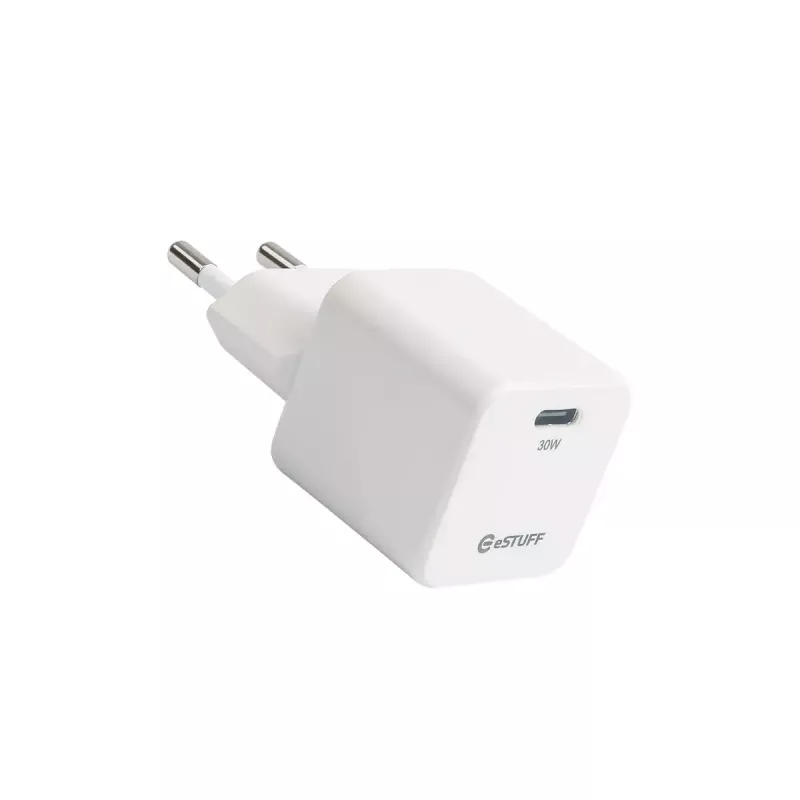 eSTUFF ES637027-BULK Caricabatterie per dispositivi mobili smartphone bianco AC ricarica rapida interni