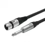 Vivolink PROAUDXLRFJACK6 Cavo audio 6 m XLR 6,35 mm nero