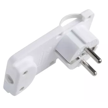 Microconnect PESCHPLUG-W adattatore connettore di alimentazione Tipo F bianco