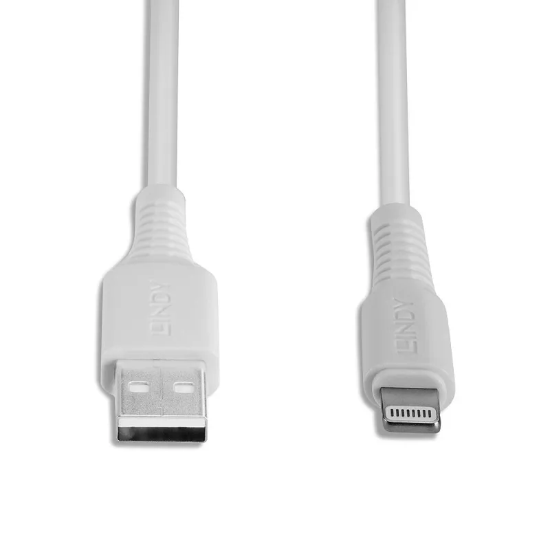 Lindy cavo USB su Lightning 3 m, bianco, 3 m, USB A, connettore maschio, connettore maschio, bianco, dritto