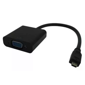 Microconnect HDMIDVGAB Adattatore cavo video 0,25 m HDMI Type D (Micro) VGA (D-Sub) nero