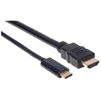 Manhattan Cavo USB-C su HDMI, 4K@30Hz, 2 m, nero, connettore maschio su connettore maschio, garanzia tre anni