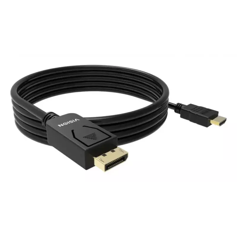 Adattatore cavo video VISION TC 2MDPHDMI8K/BL — 2 m DisplayPort su HDMI, 6 mm, nero