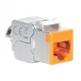 Intellinet Cat6a 10G Keystone Jack schermato slim senza attrezzi, arancione