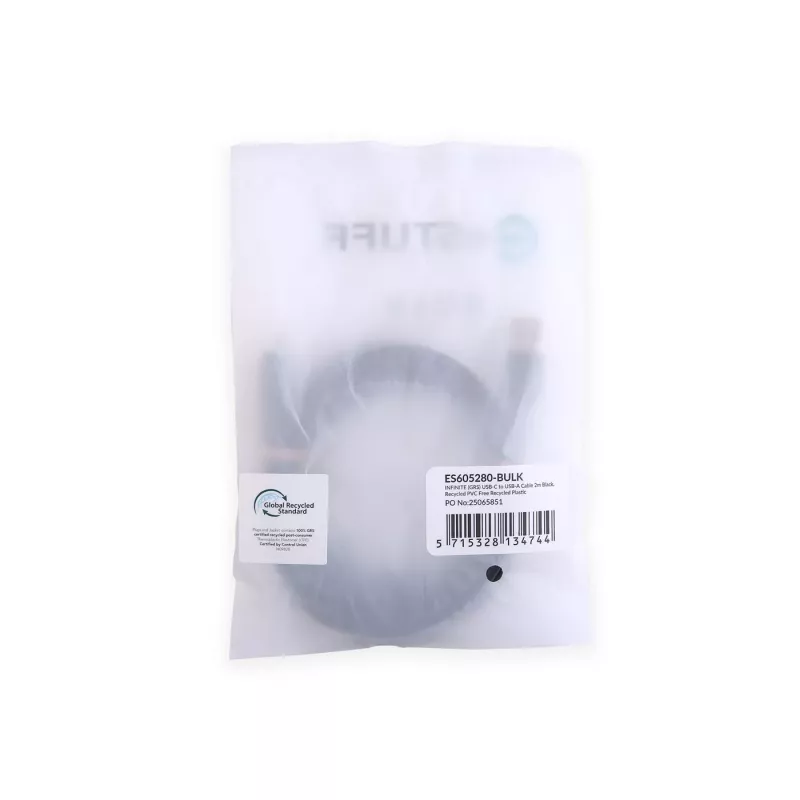 eSTUFF ES605280-BULK Cavo USB USB 2.0 2 m USB C nero
