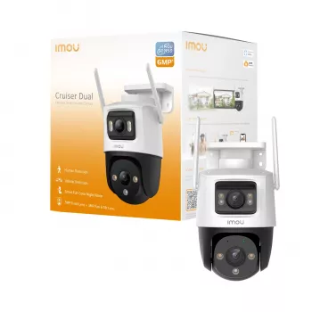 Imou Cruiser Dual 6MP Telecamera di sorveglianza IP a torretta per esterni 2304 x 1296 Pixel da scrivania