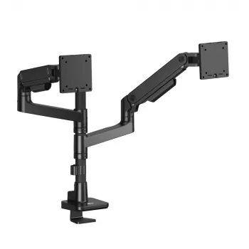 Braccio per monitor ACT 49 pollici Office Premium, a gas, montaggio su palo, 2 monitor