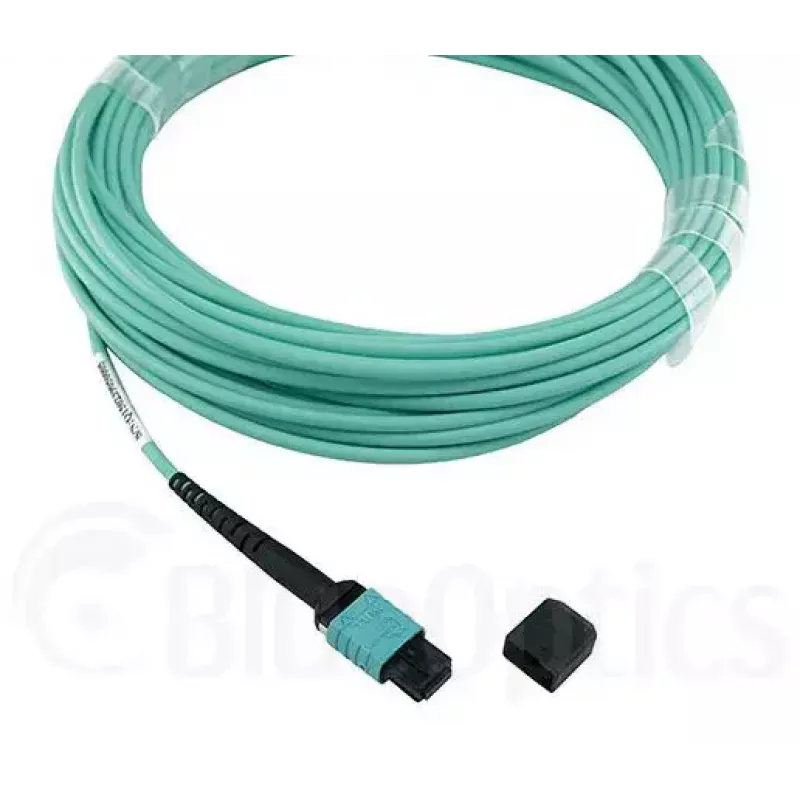 Cavo in fibra ottica BlueOptics OCTCABLE10M-SR 10 m OM3 MPO a 4×LC acquamarina