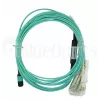 Cavo in fibra ottica BlueOptics OCTCABLE10M-SR 10 m OM3 MPO a 4×LC acquamarina