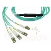 Cavo in fibra ottica BlueOptics OCTCABLE10M-SR 10 m OM3 MPO a 4×LC acquamarina