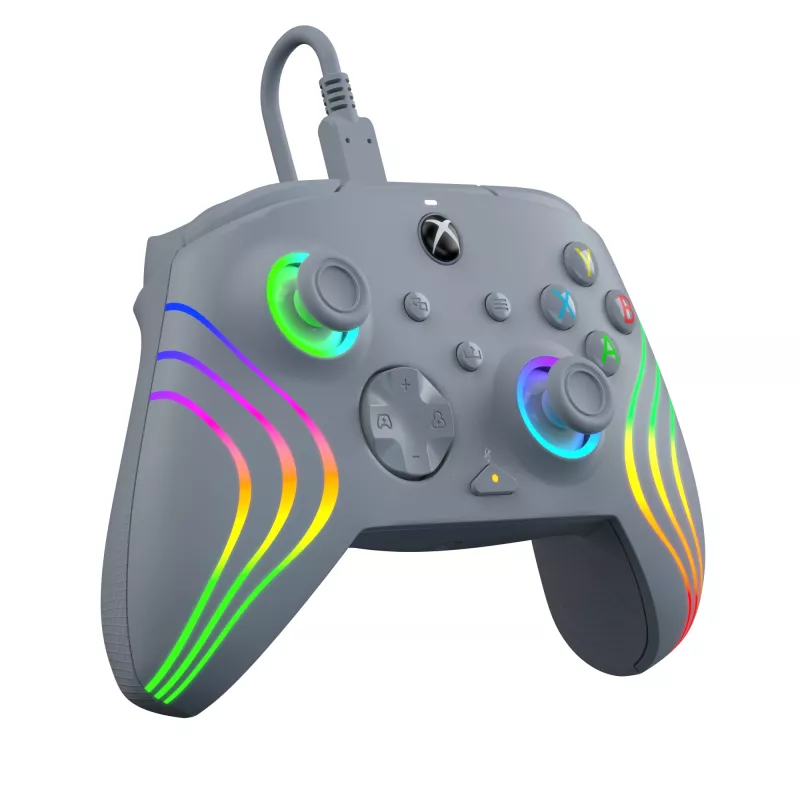 PDP Afterglow Wave grigio Gamepad USB analogico / digitale PC, Xbox One, Xbox Series S, Xbox Series X