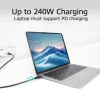 ACT Cavo USB4 20Gbps 240W USB Type-C, 2 metri, 2 m, USB C, USB C, USB4 Gen 2x2, 20 Gbit/s, nero
