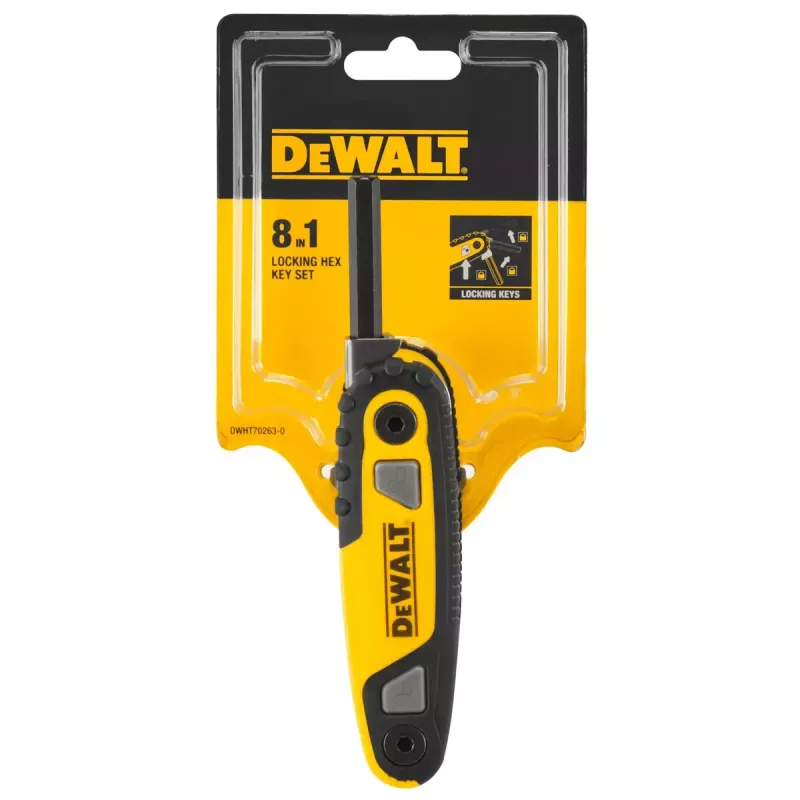 DeWalt DWHT0-70263 set chiavi esagonali tascabile, 8 pz.