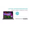 Dock USB-C Nano i-tec Metal HDMI/VGA con LAN + caricabatterie universale 77 W