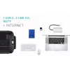 Dock USB-C Nano i-tec Metal HDMI/VGA con LAN + caricabatterie universale 77 W