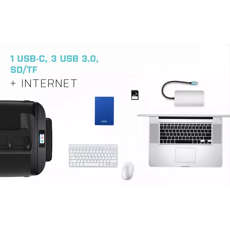 Dock USB-C Nano i-tec Metal HDMI/VGA con LAN + caricabatterie universale 77 W