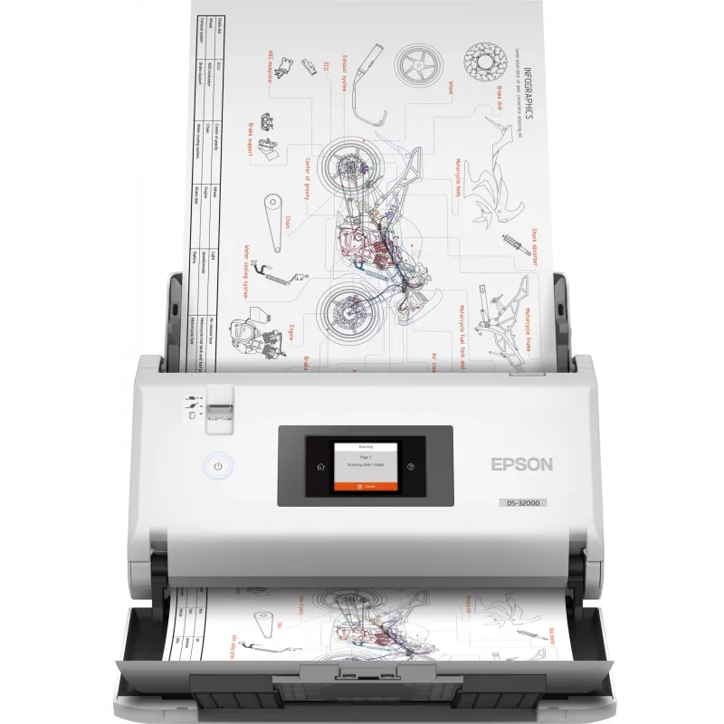 Scanner a trascinamento Epson WorkForce DS-32000 600 x 600 DPI A3 bianco