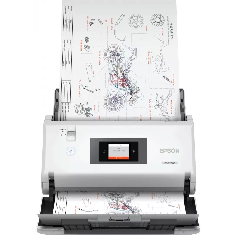 Scanner a trascinamento Epson WorkForce DS-32000 600 x 600 DPI A3 bianco