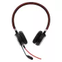 Jabra EVOLVE 40 UC Stereo, con filo, ufficio/call center, 171 g, cuffia, nero