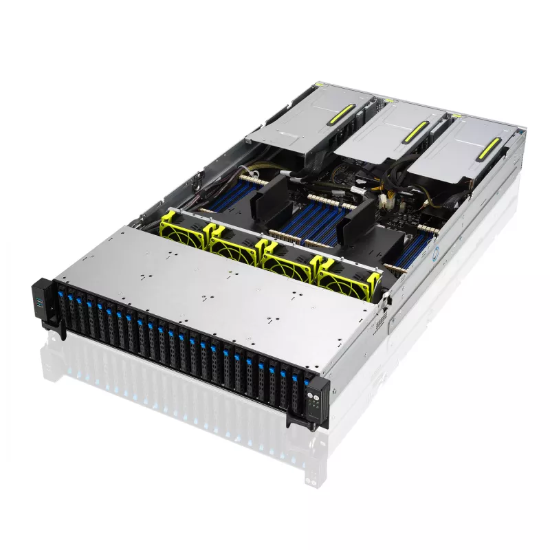ASUS RS720-E11-RS24U Intel C741 Rack (2U) nero, argento