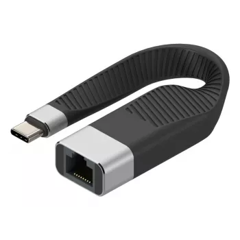 Techly ICOC USBC-RJ45 cavo di rete nero 0,144 m