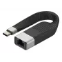 Techly ICOC USBC-RJ45 cavo di rete nero 0,144 m