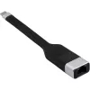 Techly ICOC USBC-RJ45 cavo di rete nero 0,144 m