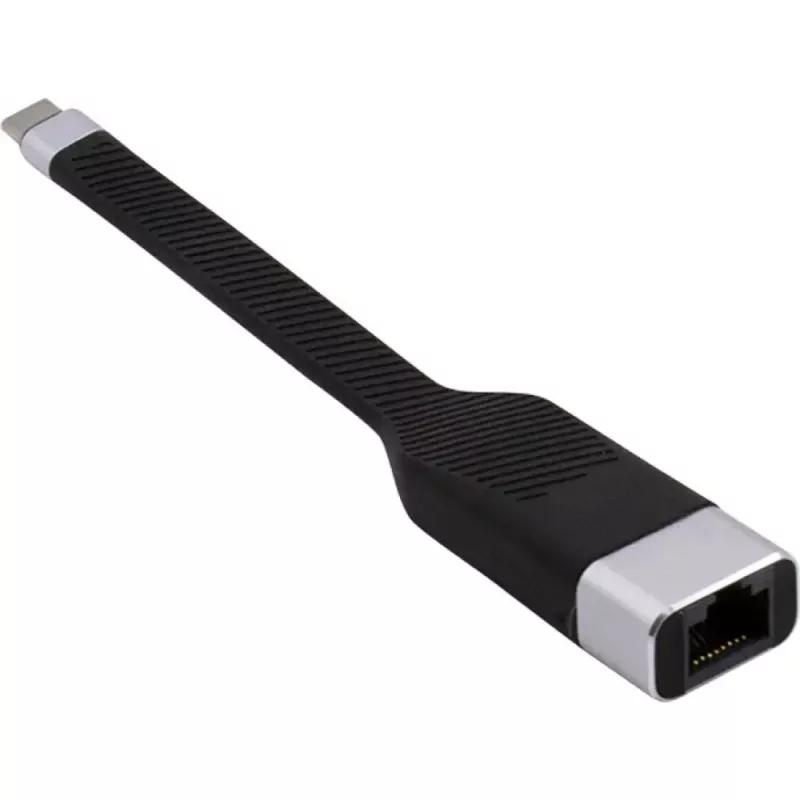 Techly ICOC USBC-RJ45 cavo di rete nero 0,144 m
