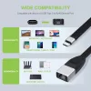 Techly ICOC USBC-RJ45 cavo di rete nero 0,144 m