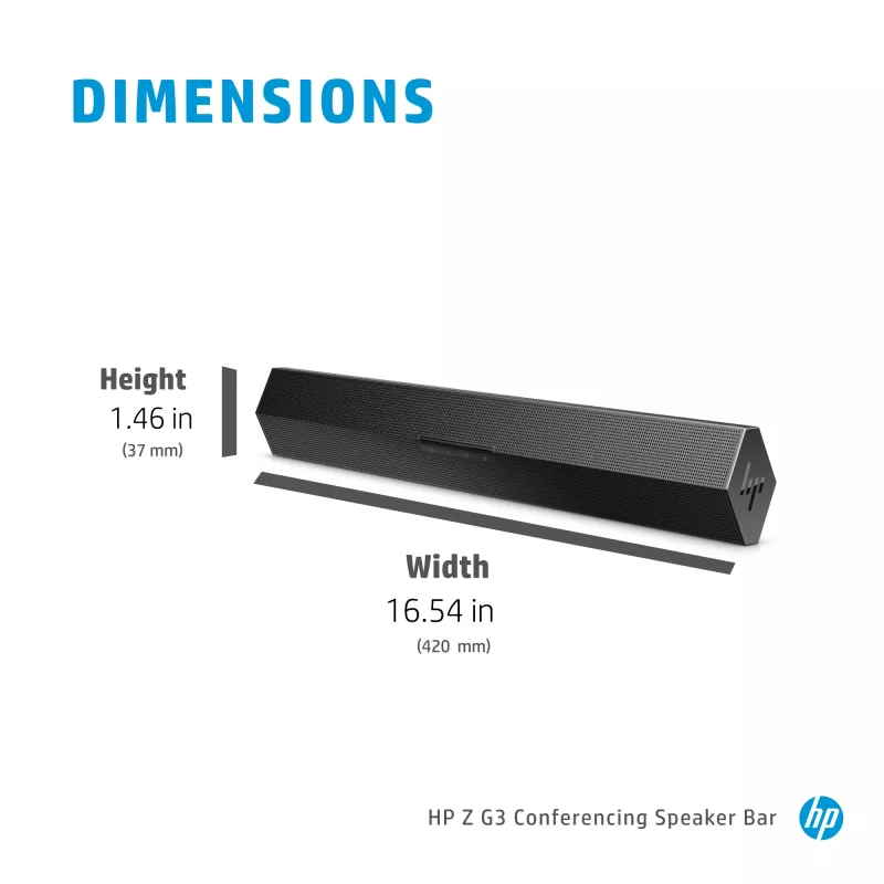 Z G3 sistema di conferenza soundbar, nero