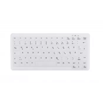 Tastiera medicale Contour Design Active Key Contour ClassicClean IP68 mini con filo bianca DE C4110
