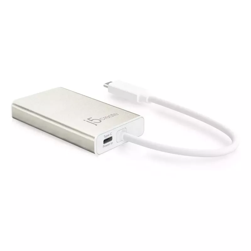 Adattatore multiplo USB Type-C j5create JCA374-N con filo 60W 4K