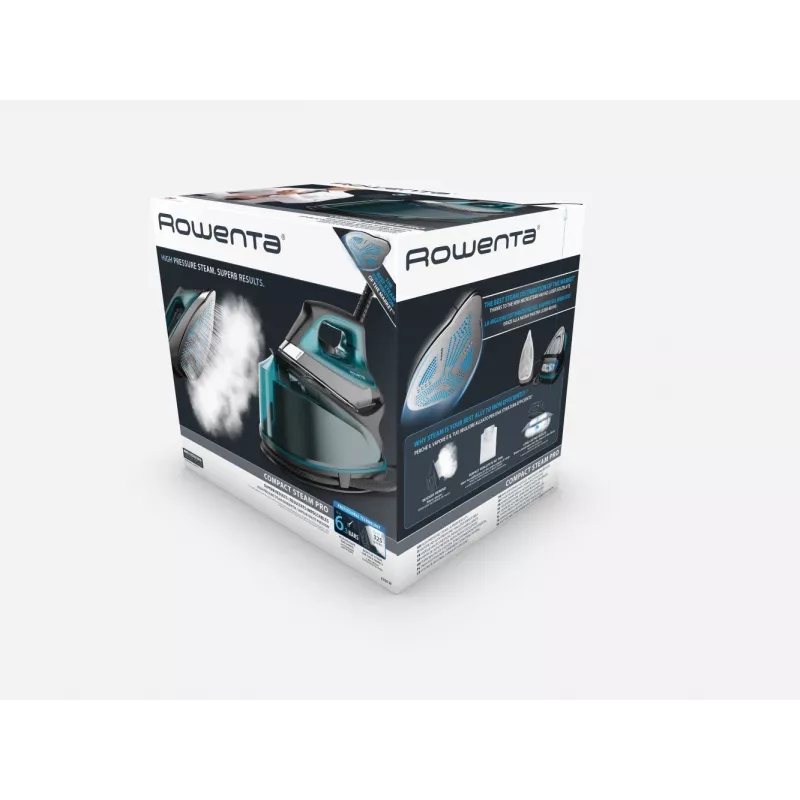 Rowenta DG7623 2200 W 1,1 L Microsteam 400 HD suola laser nero, blu
