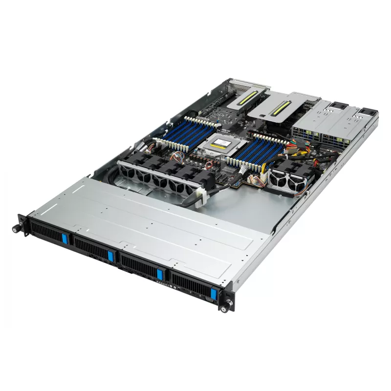 ASUS RS500A-E12-RS4U Socket SP5 rack (1U) nero, argento