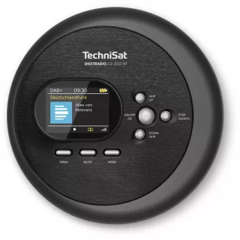 Lettore CD portatile TechniSat DIGITRADIO CD 2GO BT Nero MP3 DAB+ FM