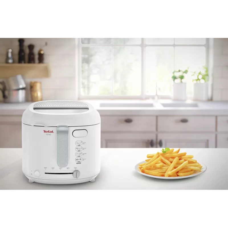 Tefal Uno FF203130 Friggitrice singola 1,8 l a sé stante 1600 W Friggitrice Bianca