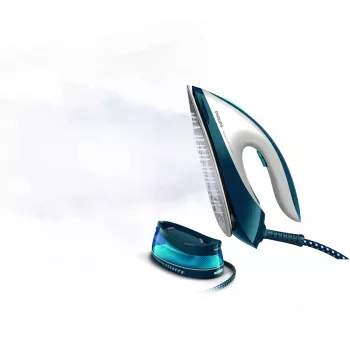 Philips GC7840/20 Centro stiro a vapore 2400 W 1,5 L Suola SteamGlide Blu, Bianco