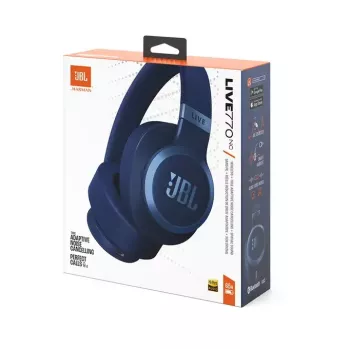 JBL Live 770NC cuffie senza fili con archetto chiamate/musica Bluetooth blu