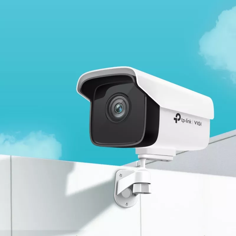 Telecamera di sicurezza IP TP-Link VIGI 3MP telecamera di rete bullet per esterni, 3 MP, 30 fps, visione notturna 30 m, cablata, bianca
