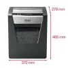 Distruggidocumenti a microtaglio Rexel Momentum M510 P5, microtaglio, 2 x 15 mm, 23 L, 250 fogli, 58 dB, pulsanti