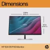 Monitor HP E24 G5 FHD senza PVC, 60,5 cm (23,8 pollici), 1920 x 1080 pixel, Full HD, LCD, 5 ms, nero, argento