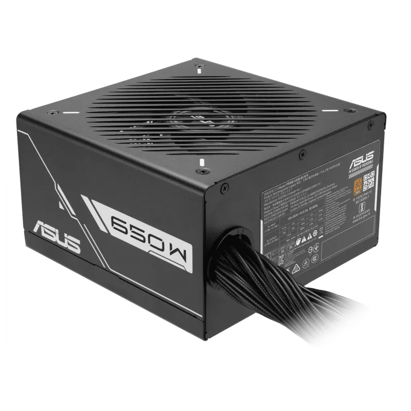 Alimentatore ASUS Prime 650W ATX 20+4-Pin, 80 PLUS Bronze, nero, ventola da 13,5 cm