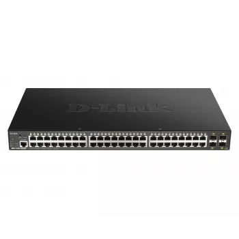 Switch D-Link 48 porte Gigabit Smart Managed con 4 x 10G SFP+, 370 Watt