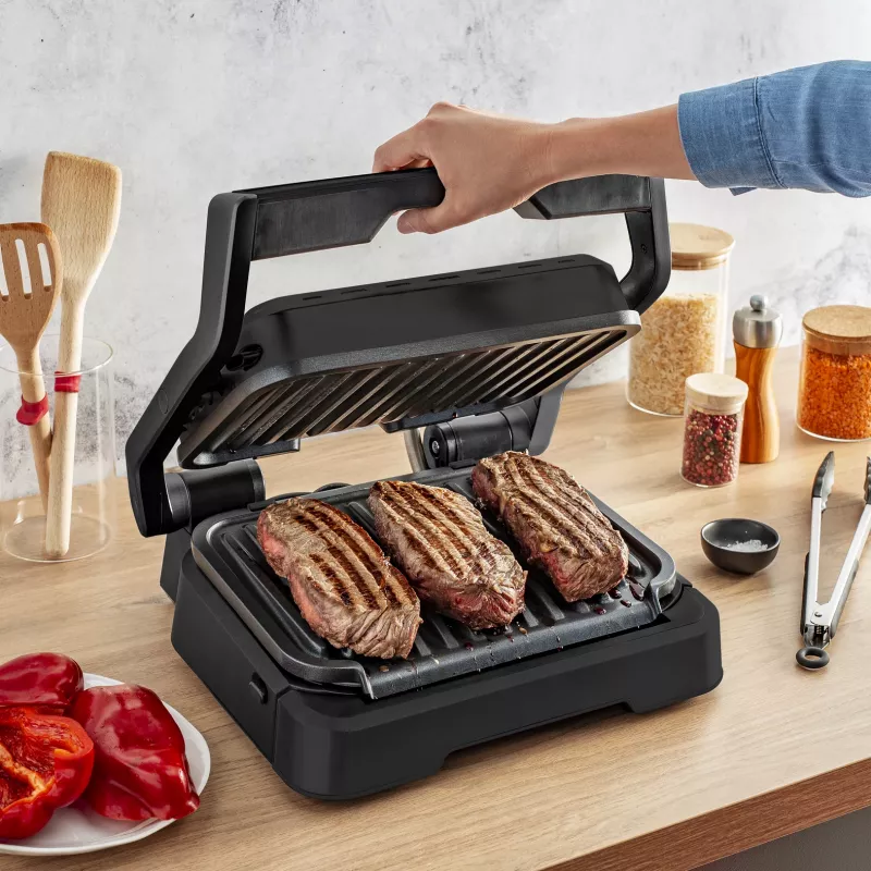 Grill da contatto Tefal OptiGrill 2in1 GC7728 2100W nero
