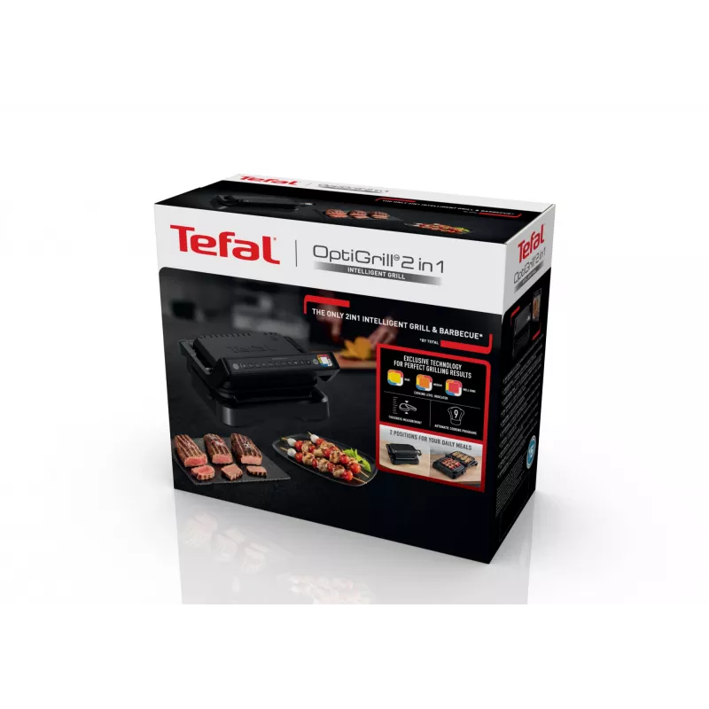 Grill da contatto Tefal OptiGrill 2in1 GC7728 2100W nero