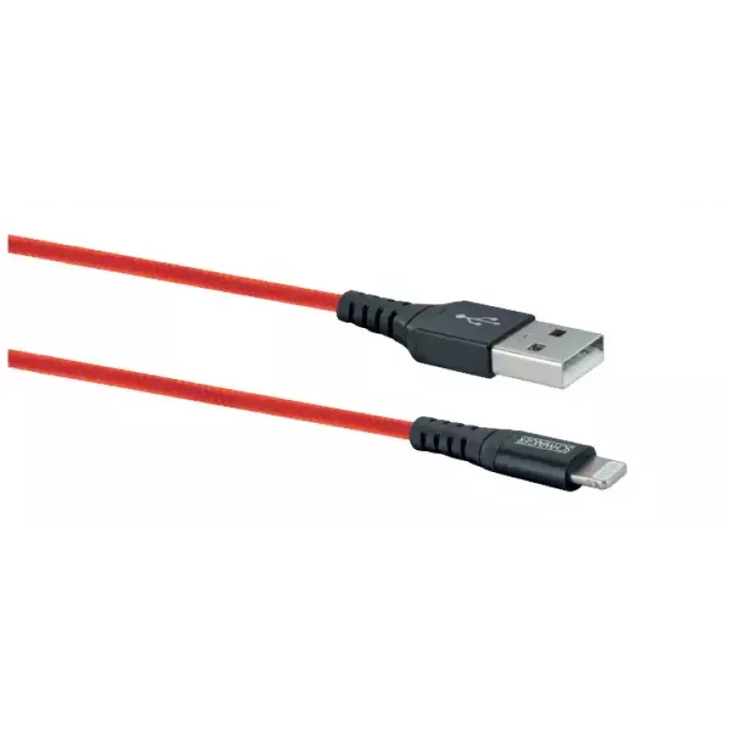 Cavo USB-A a Lightning per cellulare SCHWAIGER LPRO410 501, USB 2.0, 1,2 m, rosso