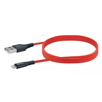 Cavo USB-A a Lightning per cellulare SCHWAIGER LPRO410 501, USB 2.0, 1,2 m, rosso