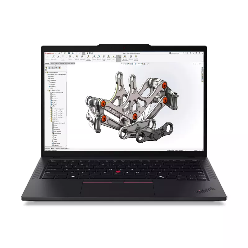 Lenovo ThinkPad P14s Gen 6 (AMD) Copilot+ PC AMD Ryzen AI 7 PRO Mobile Workstation 35,6 cm (14 inch) Touchscreen WUXGA 64 GB DDR5-SDRAM 1 TB SSD Wi-Fi 7 (802.11be) Windows 11 Pro tedesco nero