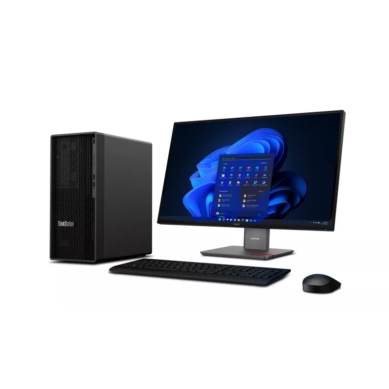 Lenovo ThinkStation P2 Tower Gen 2 Intel Core Ultra 7 265 32 GB DDR5-SDRAM 512 GB SSD NVIDIA GeForce RTX 5060 Windows 11 Pro Workstation nero